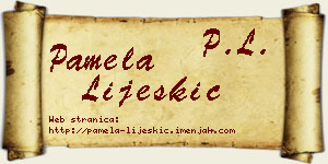 Pamela Lijeskić vizit kartica